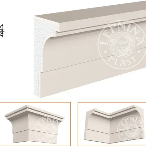 Фасадный карниз LepninaPlast КВ-200/1 на otdelka1.ru