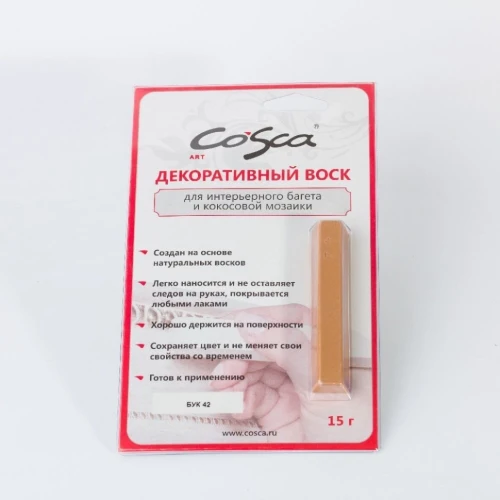 Воск мягкий Cosca в блистере бук RAL 42 на otdelka1.ru