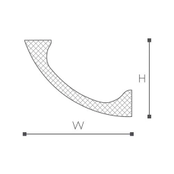 WT3 карниз Wallstyl NMC 80х110х2000 мм