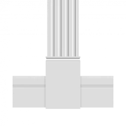 Декор. эл-т нижний Ultrawood D 4400 165x18x250