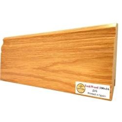Плинтус МДФ Теквуд / Teckwood 100 мм Дуб