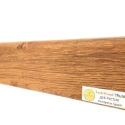 Плинтус МДФ Теквуд / Teckwood 75мм дуб рустик