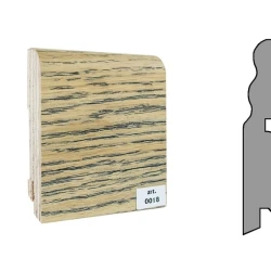 Плинтус шпонированный Finitura Dekor 100x19 №018