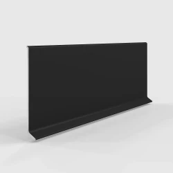 Плинтус алюминиевый Laconistiq Adhesive 80мм Черный матовый