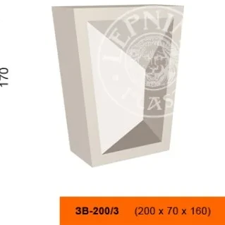 Фасадный замок LepninaPlast ЗВ-200/3 на otdelka1.ru