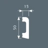 Плинтус Cosca PX013 50х15 экополимер на Otdelka1.ru