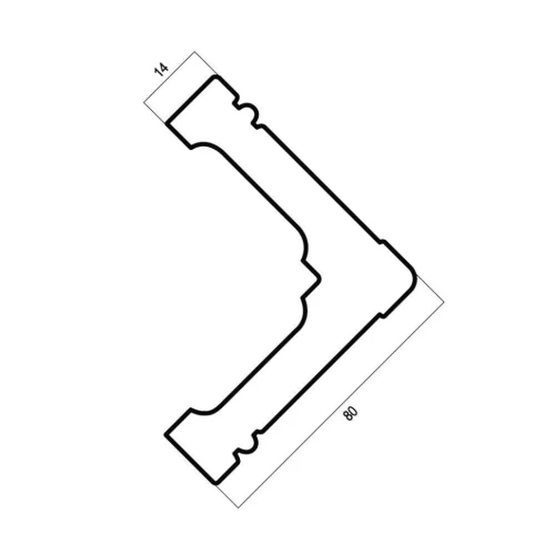 Угол Cosca 80 венге 140-1 на otdelka1.ru