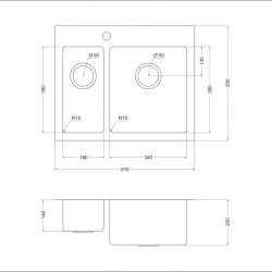 Мойка для кухни Oulin OL-FTR202R
