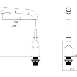 Смеситель EMAR ЕС-7019 Black