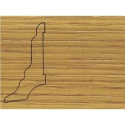 Плинтус шпонированный Педрос / Pedross Дуб 80 х 40 мм