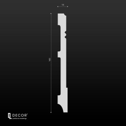 Дюрополимерный плинтус Q Decor SX028