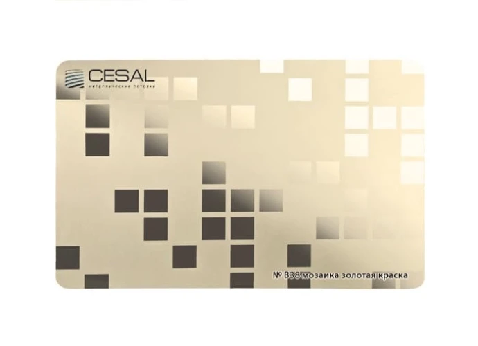 Кассета потолочная Цесал / Cesal B38 Мозайка золотая на Otdelka1.ru