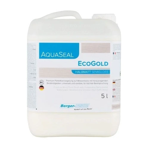 Однокомпонентный акрилово-полиуретановый лак на водной основе Berger Aqua-Seal Eco Gold 5л на Otdelka1.ru