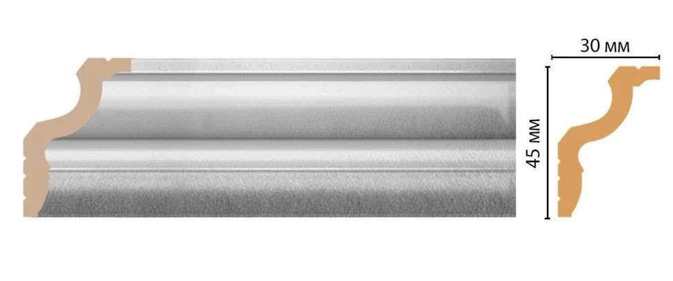 Карниз потолочный Decomaster D148-375 на Otdelka1.ru