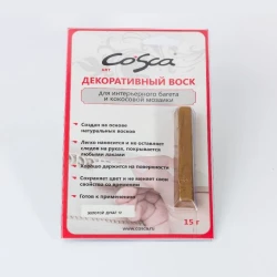 Воск мягкий Cosca в блистере золотой дукат RAL 12