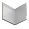 Плинтус белый Ultrawood Base 5800p 2000x230x20 на Otdelka1.ru