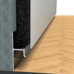 Теневой плинтус Evrowood DA01B Черный анодированный