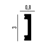 Молдинг Perfect / Перфект P160 на Otdelka1.ru