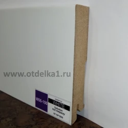 Плинтус МДФ Deartio Эконом White W 06-100 прямой