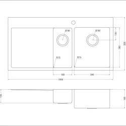 Мойка для кухни Oulin OL-FTRL201R