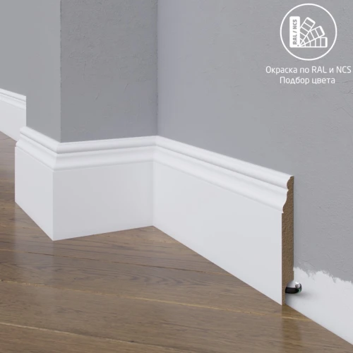 Плинтус МДФ Madest Decor 05-100-12 окрашенный по RAL/NCS на Otdelka1.ru
