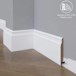 Плинтус МДФ Madest Decor 05-100-12 окрашенный по RAL/NCS
