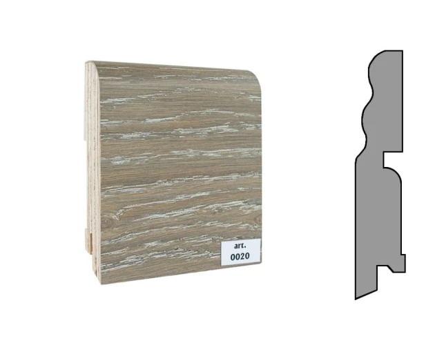 Плинтус шпонированный Finitura Dekor 100x19 №020 на otdelka1.ru