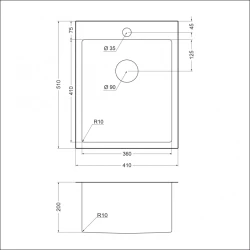 Мойка для кухни EMAR EMB-128A PVD Nano Coppery