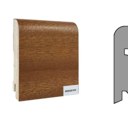 Плинтус шпонированный Finitura Dekor 83x19 Махагон