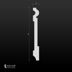 Дюрополимерный плинтус Q Decor SX042