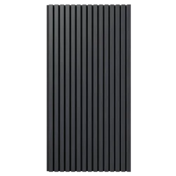 Акустическая реечная панель Cosca шпон Дуб Антрацит темно-серый 1200 мм