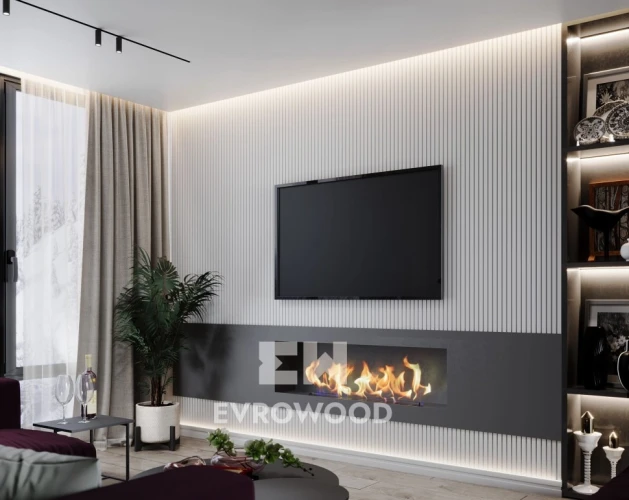 Стеновая панель Evrowood PL 05U Рейка Узкая на otdelka1.ru