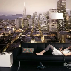 8-709 Фотообои KOMAR "Город" 368смх2,54м бумажные