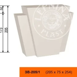 Фасадный замок LepninaPlast ЗВ-205/1