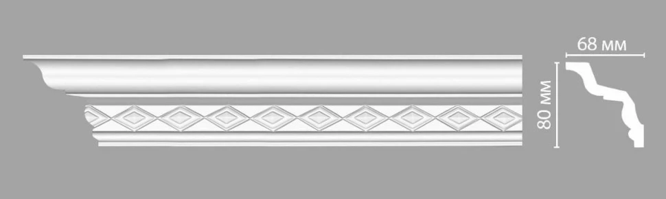 Плинтус потолочный Decomaster 95825 на Otdelka1.ru