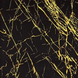 Виниловый ламинат Novita LFX-002 Мрамор Черный-золото