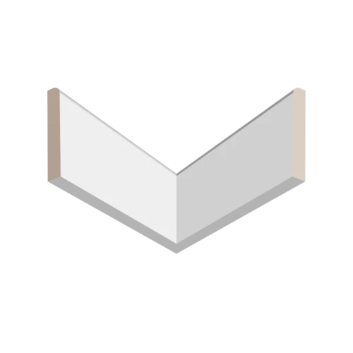 Плинтус белый Ultrawood Base 8012p 2000x80x12 на otdelka1.ru