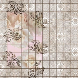 Виниловый ламинат Novita Дизайнерские 3D полы Пион