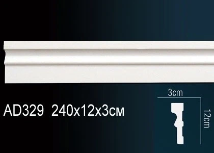 Молдинг гладкий Perfect / Перфект AD329 на Otdelka1.ru