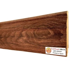 Плинтус МДФ Теквуд / Teckwood 100 мм Дуб Амбар