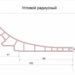 Радиусный элемент Decaro WallPanels Дерево / Wood D1101 Чистый дуб