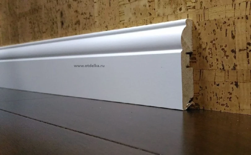 Плинтус МДФ Кронопрофиль / Kronoprofile L-decor LP 104-82 под покраску (уценка) на otdelka1.ru