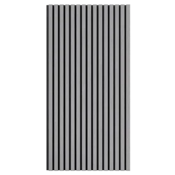 Акустическая реечная панель Cosca шпон Дуб Ардженто светло-серый 1200 мм