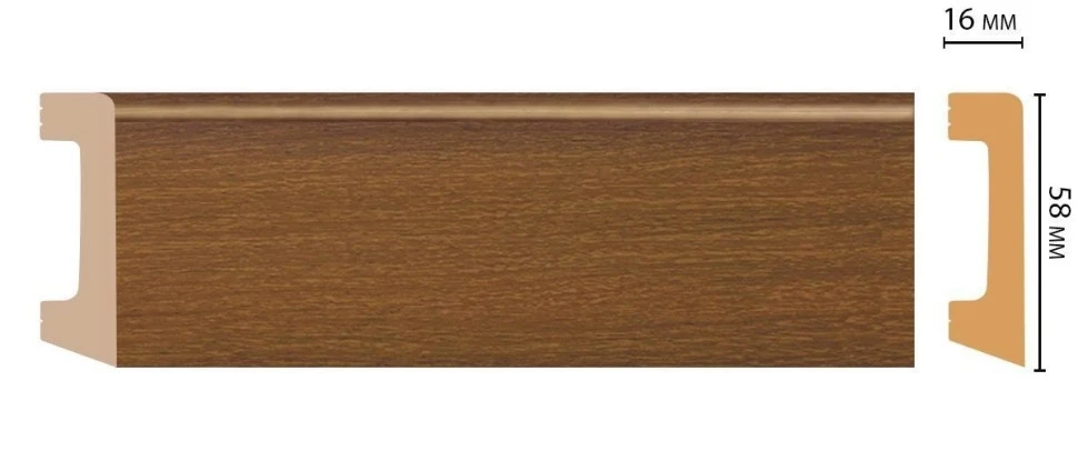 Плинтус напольный Decomaster D234-85 на Otdelka1.ru