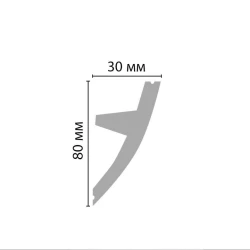 Плинтус потолочный под подсветку Decomaster D502-115