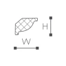 WT7 карниз Wallstyl NMC 16х22х2000 мм на Otdelka1.ru