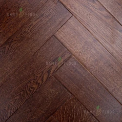 Массивная доска Damy Floor Английская елочка Каштановый Евростандарт