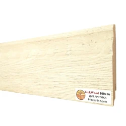Плинтус МДФ Теквуд / Teckwood 100 мм Дуб Арктика