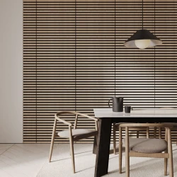 Стеновая панель Evrowood MSP02 Дуб Сонома на черном фоне