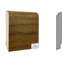 Плинтус шпонированный Finitura Dekor 83x19 Орех американский